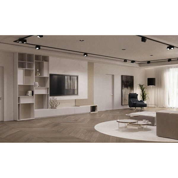 Natynkowa lampa sufitowa Cube 6263 BROSline metalowa regulowany biała