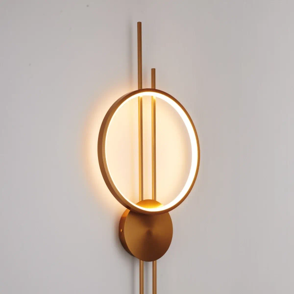 Kinkiet ścienny ECLIPTICA ST-DL8532 LED 14W 3000K pierścień złoty