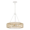 Boho wisząca lampa Waylon QZ-WAYLON-4P-AWH naturalna lina