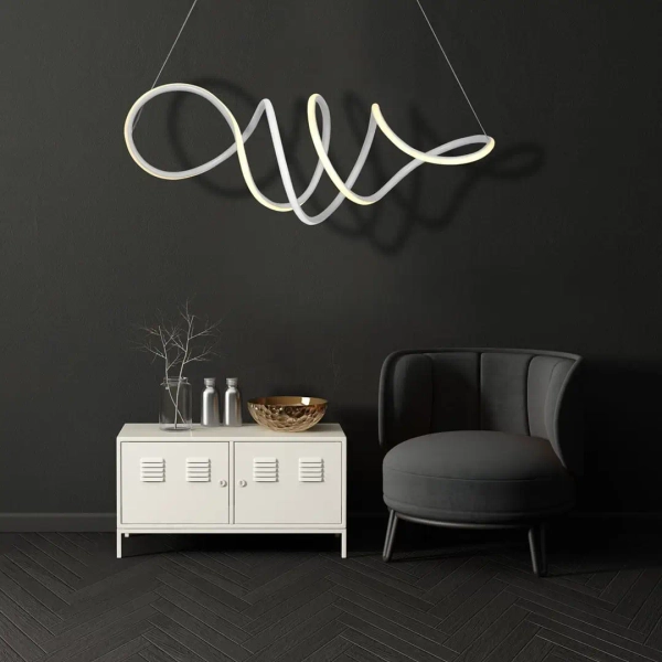 Designerska lampa wisząca LOCA 56W ML5491 LED 56W 4000K biała