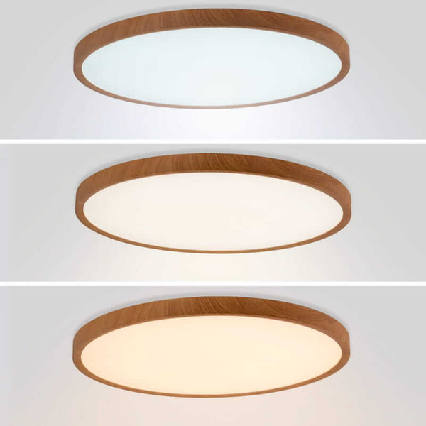 Plafon Maze ABR-PLO-OCED-40W Abruzzo LED 40W 3000-6000K drewniany biały
