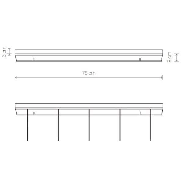 Puszka montażowa CAMELEON CANOPY B 8562 Nowodvorski zwisy biała