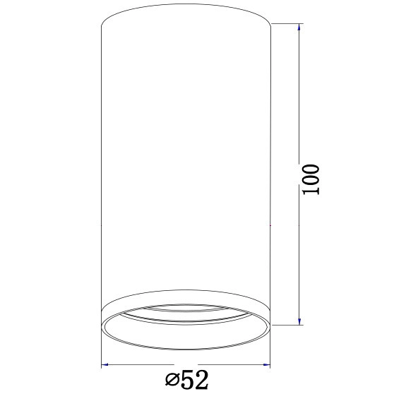 Plafon LAMPA sufitowa FOCUS S C052CL-01MG Maytoni downlight OPRAWA metalowa tuba spot złoty matowy