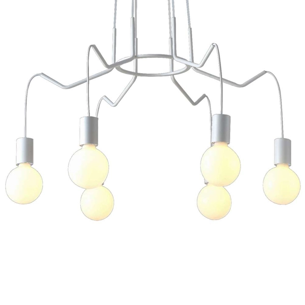 Lampa wisząca BASSO 36-71026 metalowa industrialny zwis hygge białe