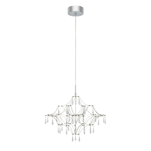 Żyrandol kryształowy Efesos 108869 LED 14W 3000K przezroczysty stalowy