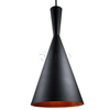 LAMPA wisząca MODERN 305466 Polux skandynawska OPRAWA metalowa ZWIS stożek czarny złoty