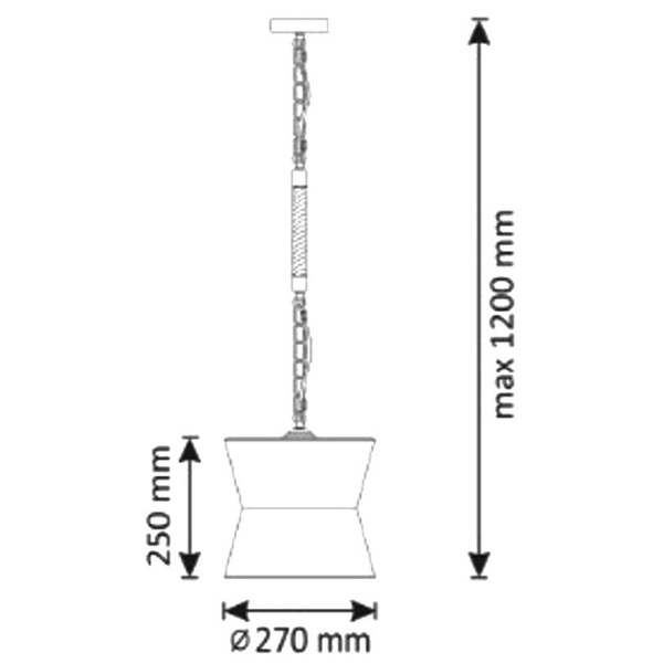 Loftowa LAMPA wisząca VARBERG industrialna OPRAWA zwis na łańcuchu beżowy czarny
