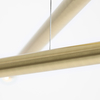 Lampa wisząca Tubo 1072P40 Aldex podłużne zwisy metalowe mosiądz