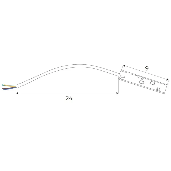 Zasilanie szyny przy użyciu zasilacza zewnętrznego Magnetic MA0018 Maxlight biały