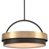 Lampa nad stół Coburg P06753BR Cosmolight wisząca art.deco mosiądz czarny