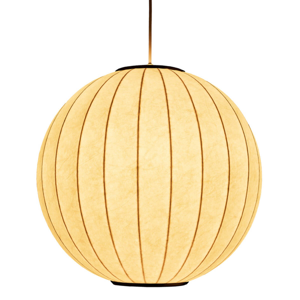 Okrągła wisząca lampa SILK ST-2330-30 Step jedwabna do sypialni biały