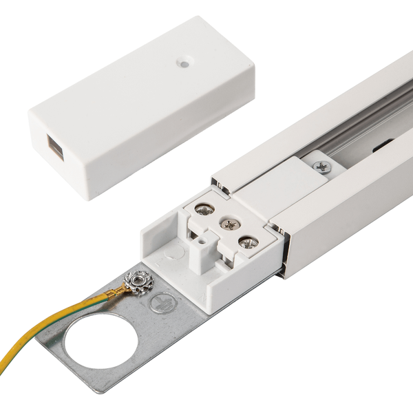 Podłużna prowadnica 1-fazowa 1m Track Light ML0705 biała