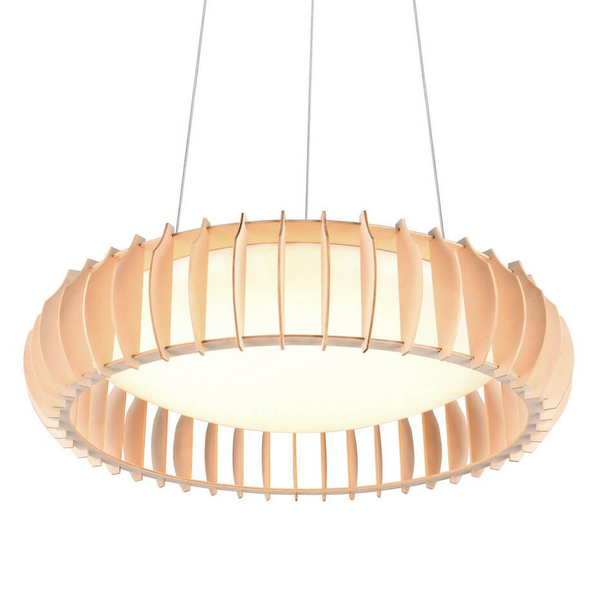 Żyrandol salonowy Monte R32171930 LED 40W 3000-6500K pilot drewno biały