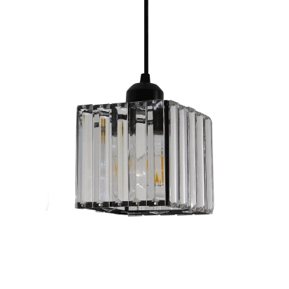 LAMPA wisząca GALACTICO LP-2383/3L Light Prestige szklana OPRAWA glamour crystal zwis kostki czarne przezroczyste