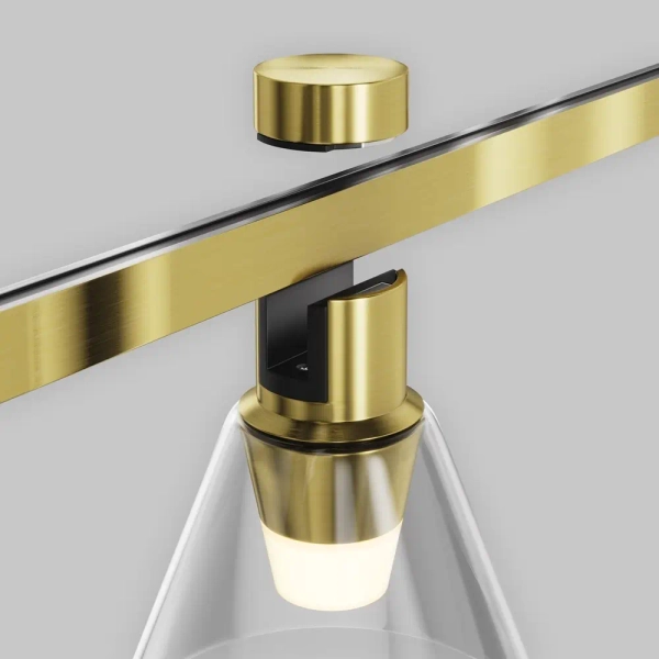 Magnetyczna lampa Bianca Flarity TR147-1-3W2.7K-BS-DE LED 3W 2700K mosiądz