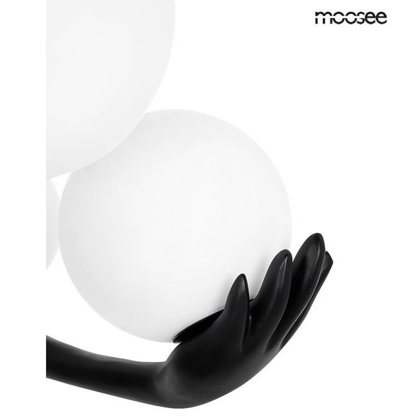 Lampa podłogowa Human MSE010100326 Moosee człowiek do salonu biała czarna