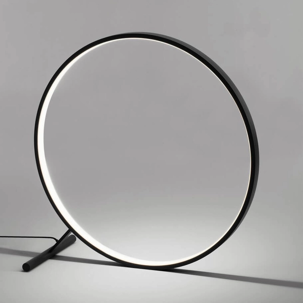 Pierścieniowa lampa podłogowa TUCUMAN LE44519 LED 46W 3000K z pilotem czarna