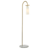 Lampa biurowa podłogowa Bow F01145BK Cosmolight czarna biała