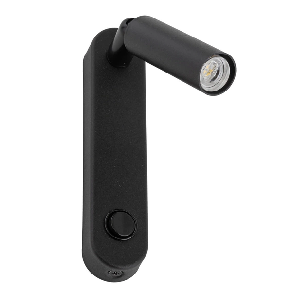 Sypialniana lampa naścienna Enzo 6621 tuba regulowana czarna