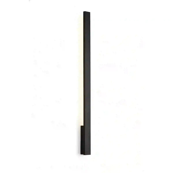 Ścienna lampa podłużna KAPRUN czarna W0459 1xLED 12W 3000K IP65 na elewację