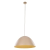 Wisząca lampa kopułowa Faro 10658 sypialniana metalowa beżowa