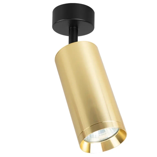 Loftowa oprawa sufitowa MICA SPOT ML1143 do salonu złota czarna