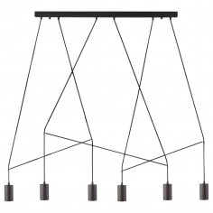 LAMPA wisząca IMBRIA 9675 Nowodvorski OPRAWA 6-punktowa zwis kable  pająk czarny