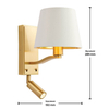 Kinkiet do sypialni Harvey 69092 spot LED 4W 3000K do czytania biały złoty