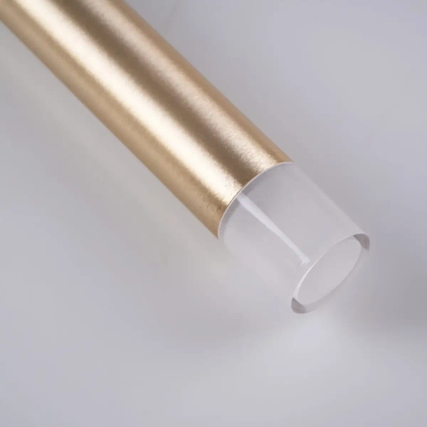 Podłużna lampa ścienna do salonu Glam 326829 metalowa złota czarna