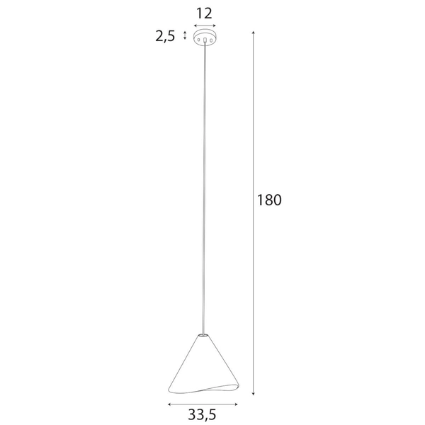 Stożkowa lampa wisząca Sakura P0547 Maxlight Select drewniana jasny brąz