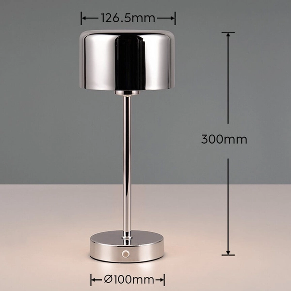 Dotykowa lampka stołowa KARYA DL106-59151 LED 1W 3000K srebrny połysk