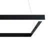 Czarna lampa wisząca Quadro 3085 ledowy ring 60W 4000K zwis nad stół