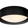 Okrągły plafon do jadalni VERO 30684202 Kaspa metalowy czarny