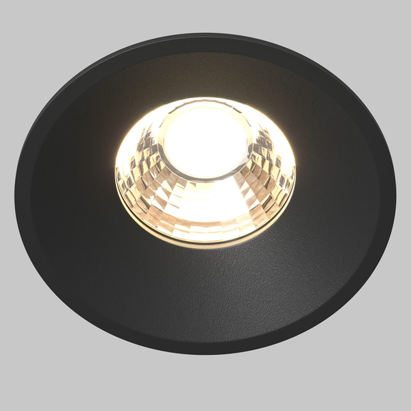 Wpuszczana lampa Round DL058-12W3K-B Maytoni LED 12W 3000K okrągła czarna