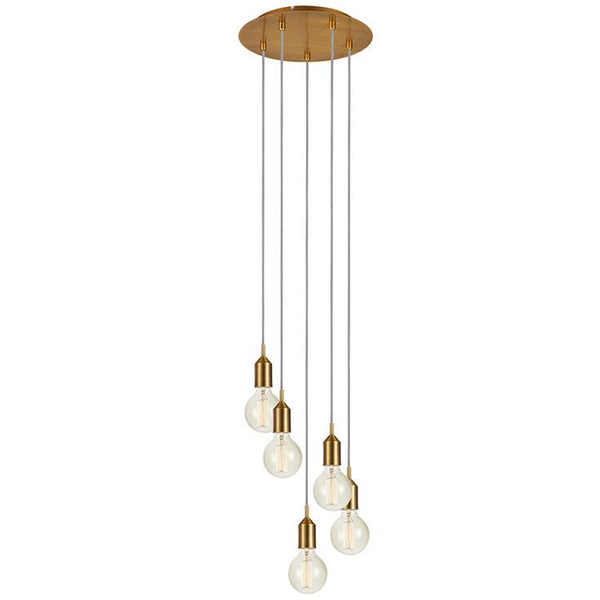 LAMPA wisząca BRONX 108100 Markslojd loftowa OPRAWA metalowa kaskada zwis 5-punktowy brąz