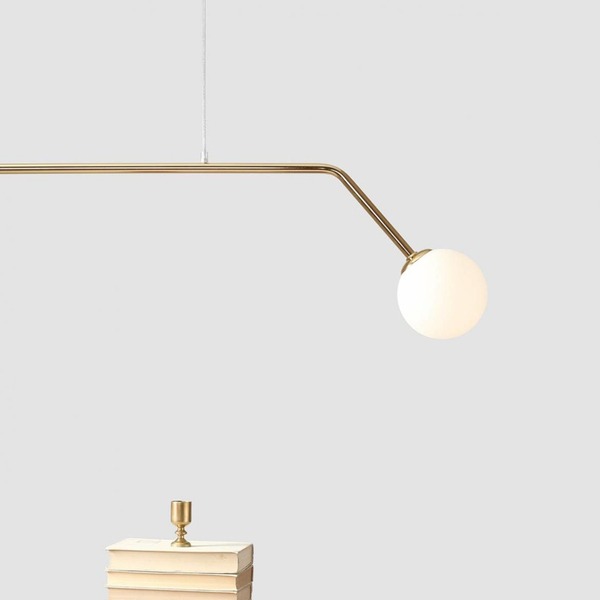 Wisząca lampa modernistyczna PURE 1064H30 Aldex szklane kule balls złota