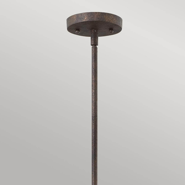 Rustykalna lampa wisząca Middlefield HK-MIDDLEFIELDP1 drewniana rdzawa