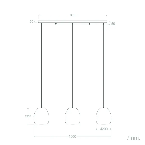 Potrójna lampa zwis Boho ABR-LW9-BH-E27 Abruzzo pleciona brązowy