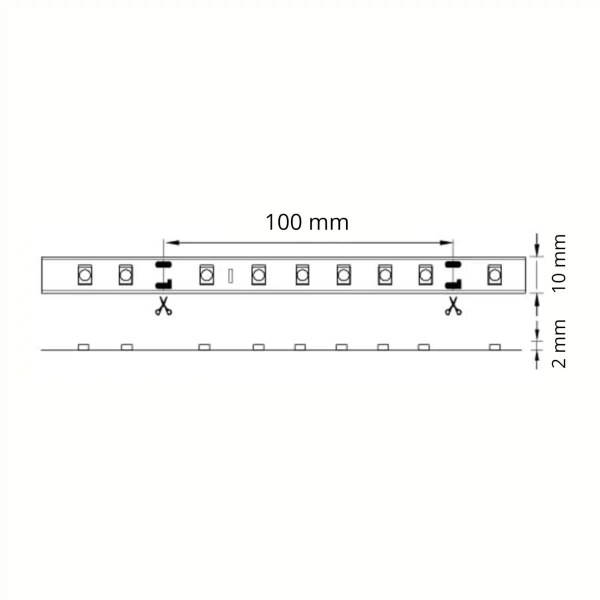 Taśma LED 28W 306531 Polux 2100lm biały pasek 5m 3000K IP65
