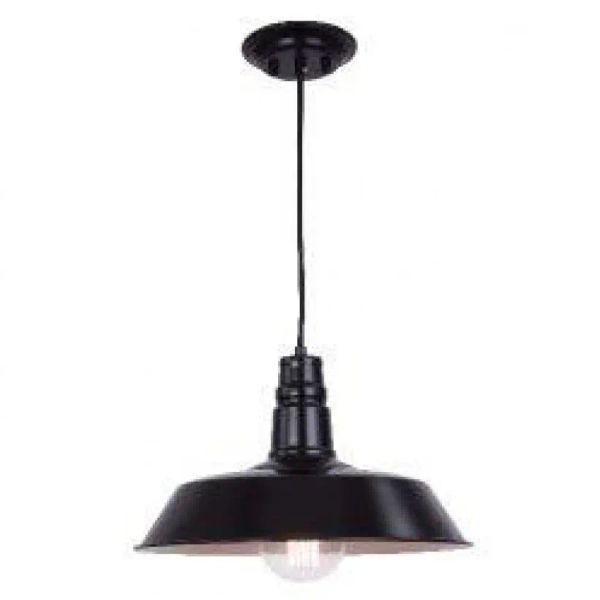 Loftowa lampa wisząca 1495 regulowana metalowy abażur czarny