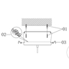 Geometryczna lampa wisząca Miele 73560 Endon szkło metal mosiądz transparentny