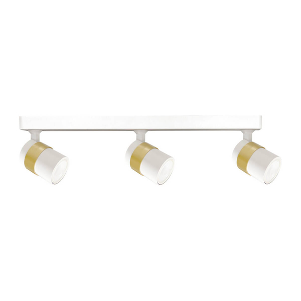Sufitowa lampa reflektorki Antillo LP-770/3W WH regulowana nad wyspę metal biały złoty