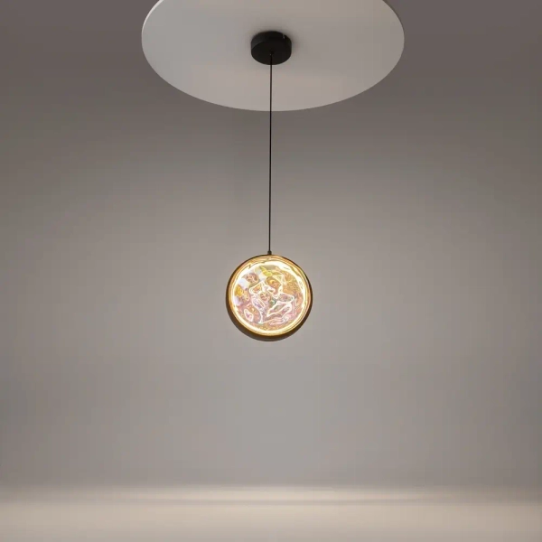 Okrągła wisząca lampa Misterio MOD379PL-L6B2.7K LED 6W 2700K czarna