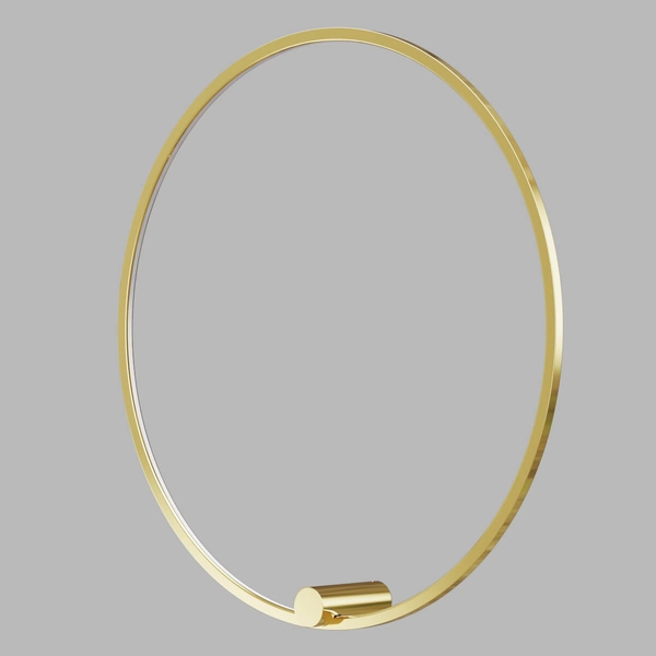 Okrągły ścienny kinkiet Ringa WL0116-L-GD LED 45W 3000-4000K IP44 złoty