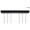 Pierścieniowa lampa wisząca Circulo MSE010100371 Moosee LED 156W 3000K czarna