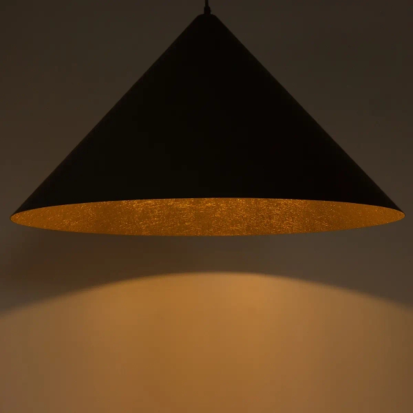 Lampa zwisająca do jadalni VESUVIO 41038 regulowana czarny złoty