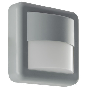 Ogrodowa LAMPA ścienna FIDO 03689 Ideus elewacyjna OPRAWA kwadratowa LED 4W 4000K outdoor IP55 szara