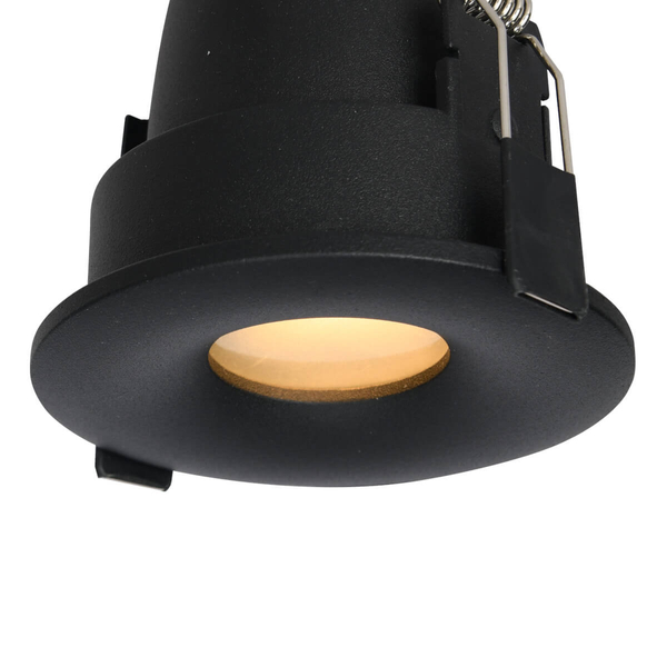 Podtynkowa oprawa Romolo AZ5390 IP65 metalowy spot czarny