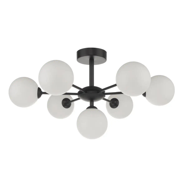 Okrągła lampa sufitowa Cohen COH3422-02 do jadalni czarna