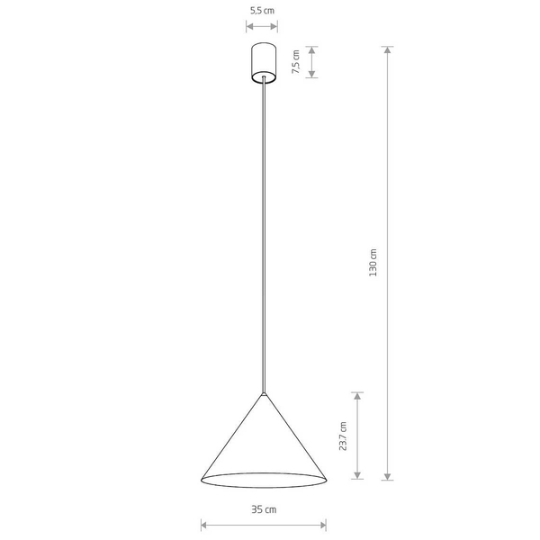 Lampa wisząca do salonu Zenith 8002 Nowodvorski metalowa mosiądz biała